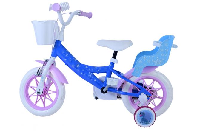 Vélo enfant Frozen - Filles - 12 pouces - Bleu