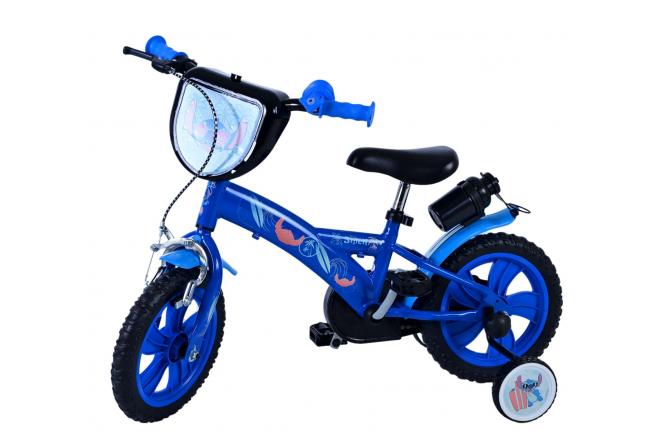 Vélo enfant Disney Stitch - Garçons - 12 pouces - Bleu