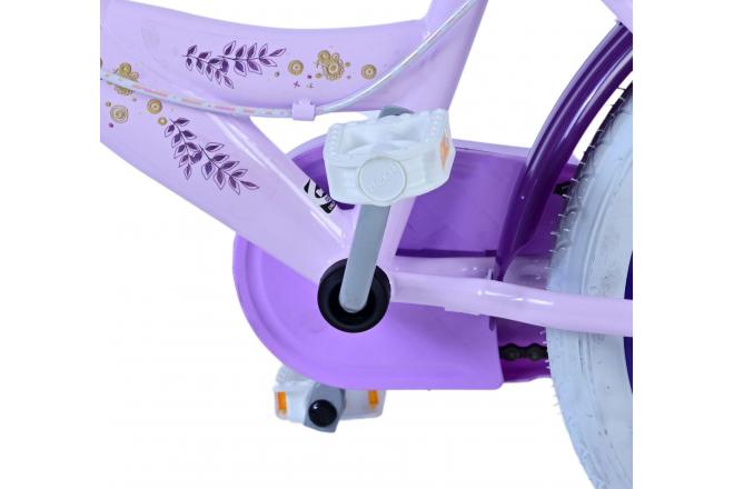 Vélo enfant Disney Wish - Filles - 16 pouces - Violet - Freins à deux mains