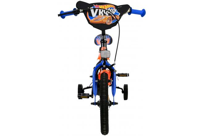 Vélo Hot Wheels pour enfants - Garçons - 14 pouces - Noir Orange Bleu