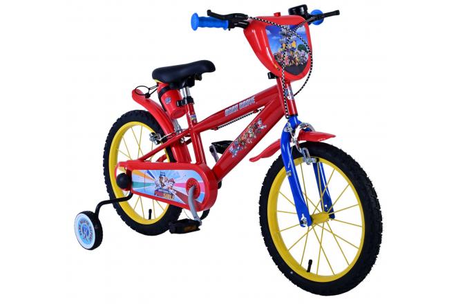 Vélo enfant Paw Patrol - Garçons - 16 pouces - Rouge - Freins à deux mains