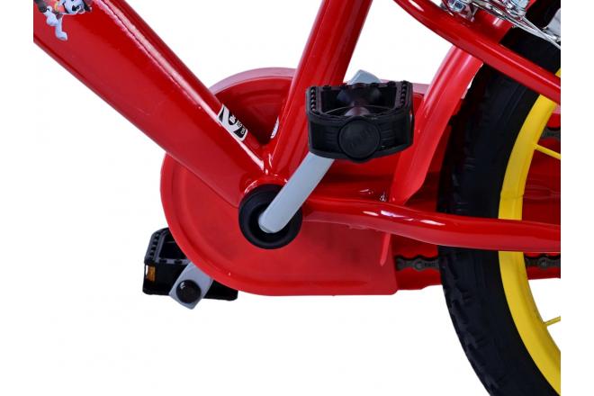 Vélo enfant Paw Patrol - Garçons - 16 pouces - Rouge - Freins à deux mains