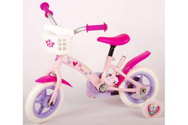 Paw Patrol à vélo pour enfants - Filles - 10 pouces - Rose - Pignon Fixe