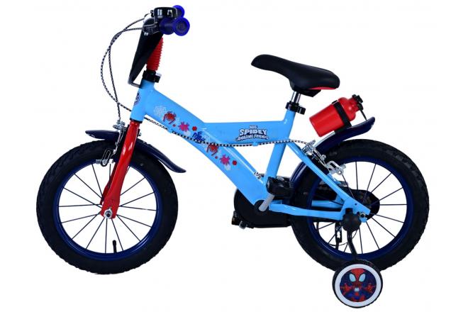 Vélo enfant Spidey - Garçons - 14 pouces - Bleu - Freins à deux mains