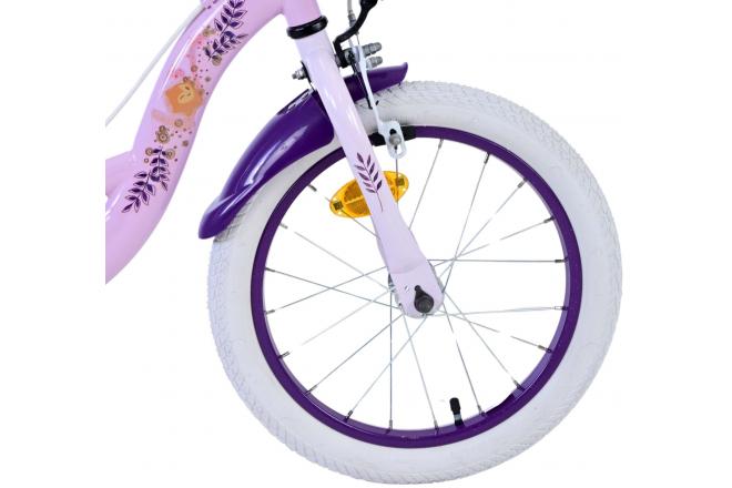 Vélo enfant Disney Wish - Filles - 16 pouces - Violet - Freins à deux mains