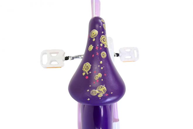 Vélo enfant Disney Wish - Filles - 16 pouces - Violet - Freins à deux mains