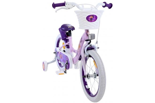 Vélo enfant Disney Wish - Filles - 16 pouces - Violet