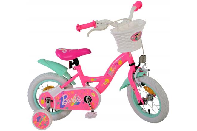 Vélo enfant Barbie - Filles - 12 pouces - Rose
