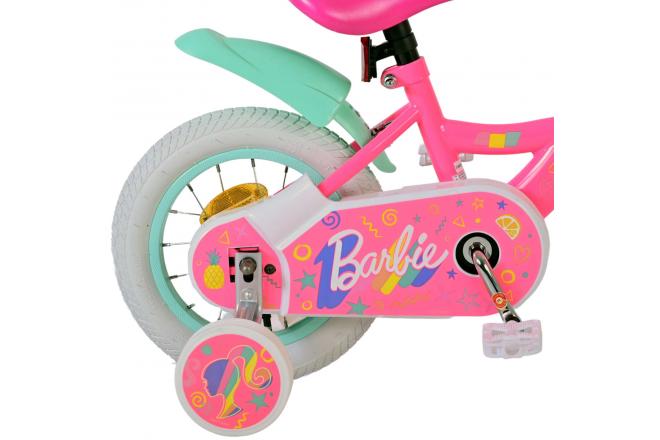 Vélo enfant Barbie - Filles - 12 pouces - Rose