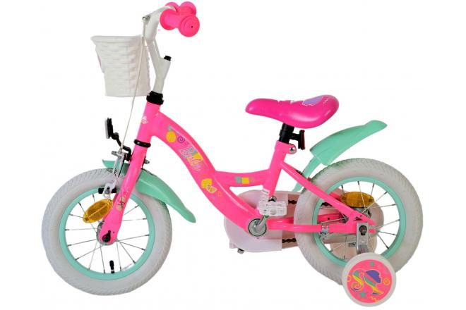 Vélo enfant Barbie - Filles - 12 pouces - Rose