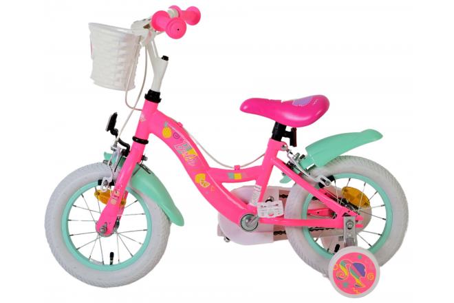 Vélo enfant Barbie - Filles - 12 pouces - Rose - Freins à deux mains