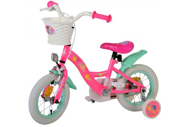 Vélo enfant Barbie - Filles - 12 pouces - Rose