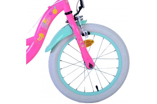 Vélo enfant Barbie - Filles - 16 pouces - Rose - Freins à deux mains