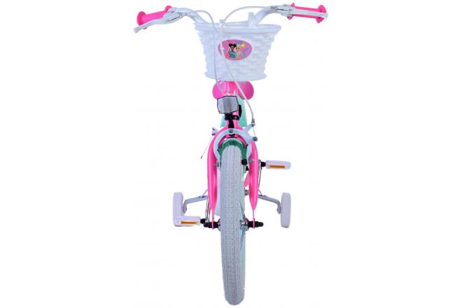 Vélo enfant Barbie - Filles - 16 pouces - Rose - Freins à deux mains