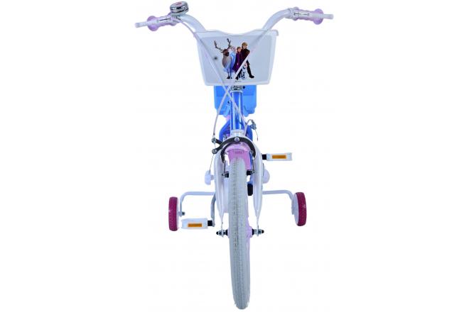 Vélo enfant Frozen - Filles - 16 pouces - Bleu - Freins à deux mains