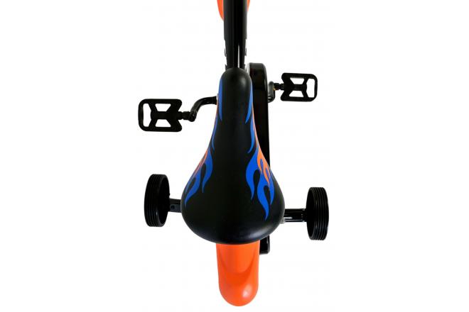 Vélo Hot Wheels pour enfants - Garçons - 12 pouces - Noir Orange Bleu