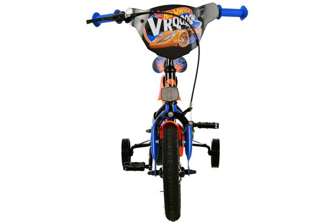 Vélo Hot Wheels pour enfants - Garçons - 12 pouces - Noir Orange Bleu