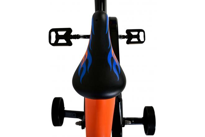 Vélo Hot Wheels pour enfants - Garçons - 16 pouces - Noir Orange Bleu