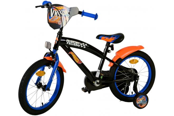 Vélo Hot Wheels pour enfants - Garçons - 16 pouces - Noir Orange Bleu