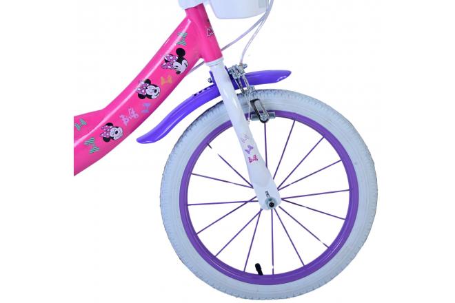 Vélo enfant Minnie Frozen Ever! - Filles - 16 pouces - Rose - Freins à deux mains