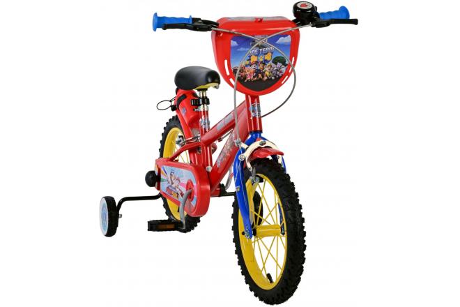 Vélo enfant Paw Patrol - Garçons - 14 pouces - Rouge - Freins à deux mains