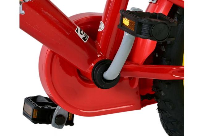 Vélo enfant Paw Patrol - Garçons - 14 pouces - Rouge - Freins à deux mains