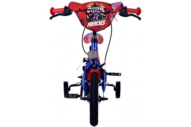 Sonic Prime Vélo enfant - Garçons - 12 pouces - Bleu Rouge - Freins à deux mains