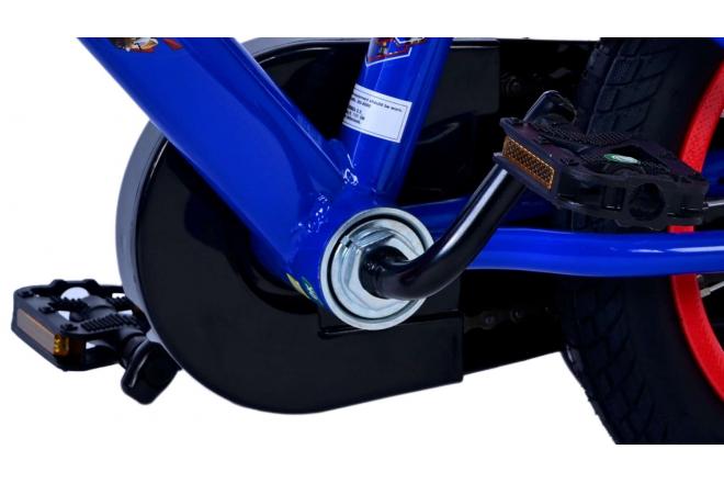 Sonic Prime Vélo enfant - Garçons - 12 pouces - Bleu Rouge - Freins à deux mains