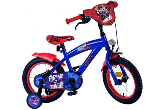 Vélo enfant Sonic Prime - Garçons - 14 pouces - Bleu Rouge