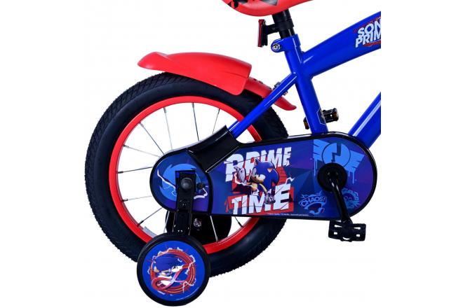 Vélo enfant Sonic Prime - Garçons - 14 pouces - Bleu Rouge