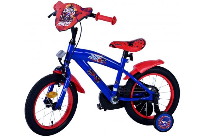 Vélo enfant Sonic Prime - Garçons - 14 pouces - Bleu Rouge