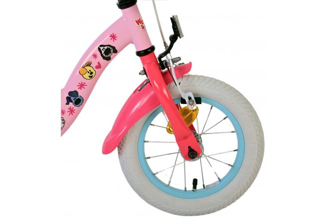 Vélo enfant Woezel & Pip - Filles - 12 pouces - Rose