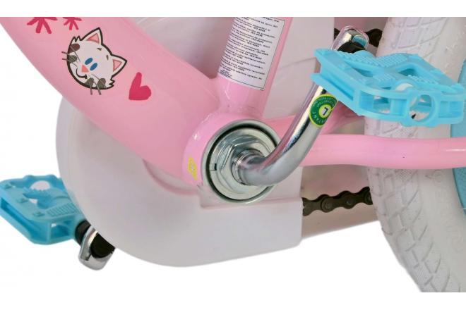 Vélo enfant Woezel & Pip - Filles - 12 pouces - Rose