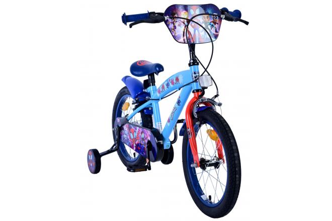 Vélo enfant Spidey - Garçons - 16 pouces - Bleu - Freins à deux mains