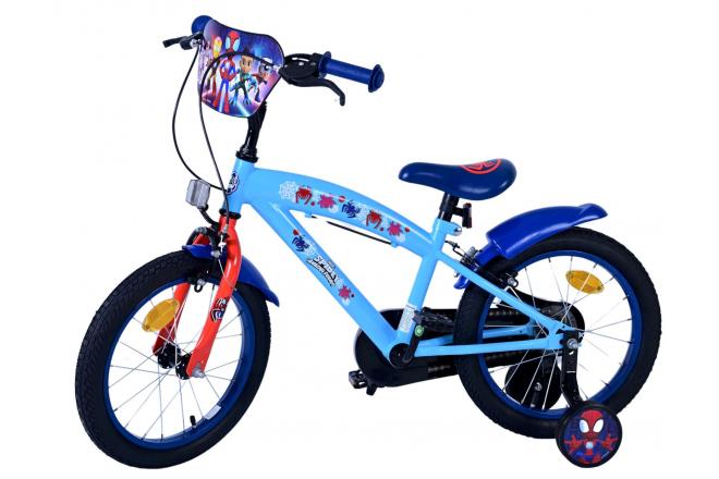 Vélo enfant Spidey - Garçons - 16 pouces - Bleu - Freins à deux mains