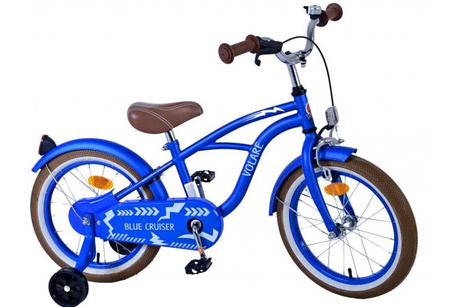 Volare Blue Cruiser Vélo enfant - garçon - 16 pouces - Bleu
