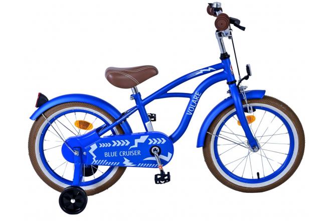 Volare Blue Cruiser Vélo enfant - garçon - 16 pouces - Bleu