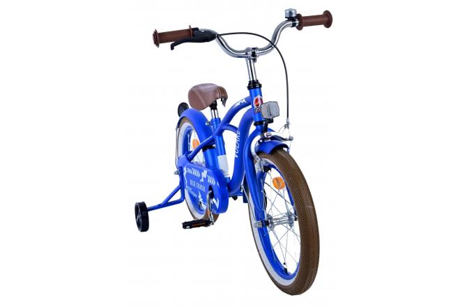 Volare Blue Cruiser Vélo enfant - garçon - 16 pouces - Bleu