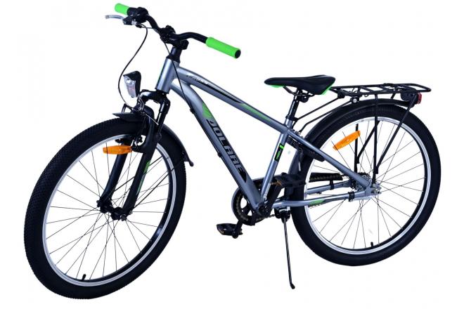 Volare Cross Kinderfiets - Jongens - 24 inch - donker Grijs- 3 versnellingen