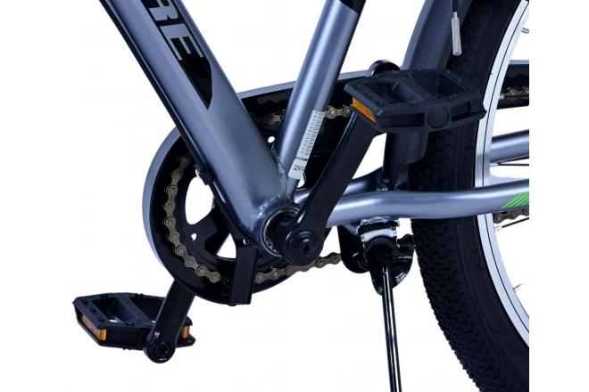 Volare Cross Kinderfiets - Jongens - 24 inch - donker Grijs- 3 versnellingen