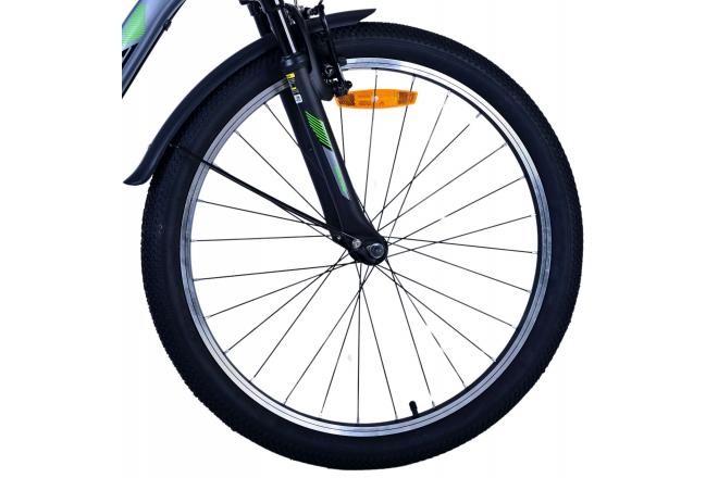 Volare Cross Kinderfiets - Jongens - 24 inch - donker Grijs- 3 versnellingen
