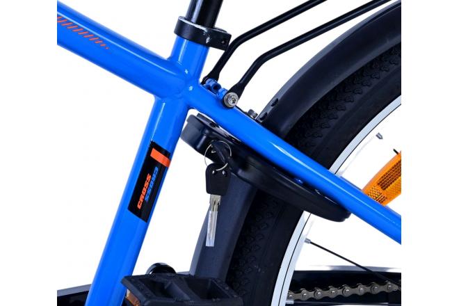 Volare Cross Kinderfiets - Jongens - 24 inch - Blauw - 3 versnellingen