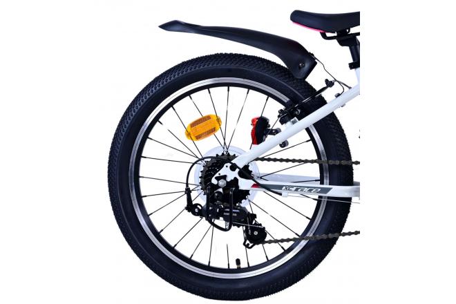Vélo enfant Volare XC Race - 20 pouces - 7 vitesses - Blanc Rose