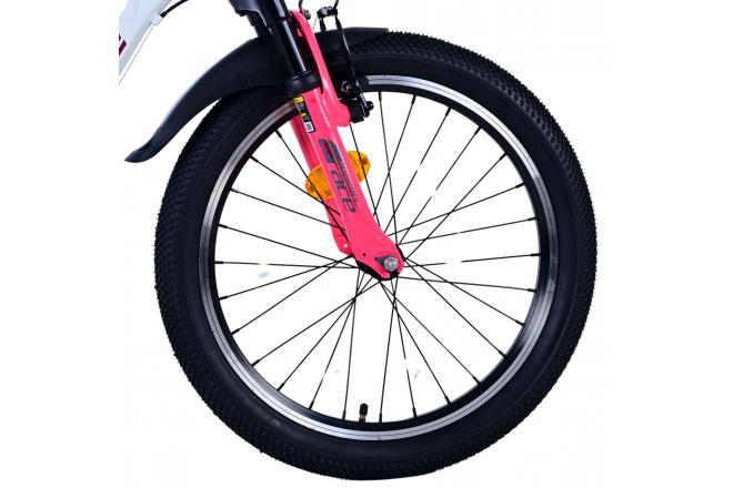 Vélo enfant Volare XC Race - 20 pouces - 7 vitesses - Blanc Rose