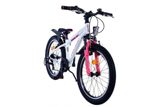 Vélo enfant Volare XC Race - 20 pouces - 7 vitesses - Blanc Rose