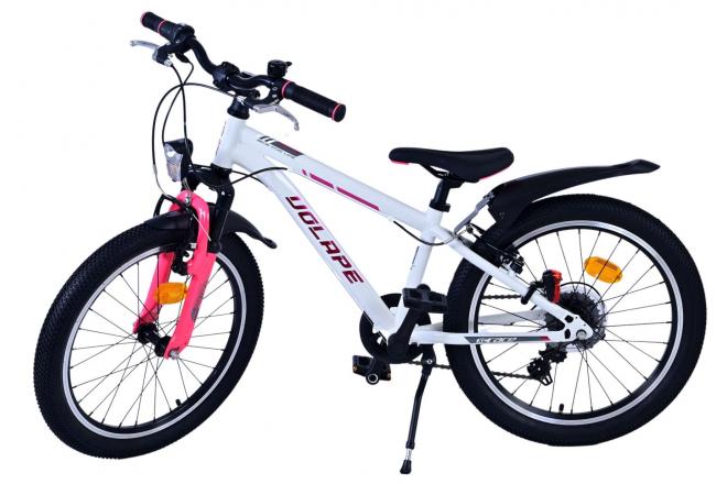 Vélo enfant Volare XC Race - 20 pouces - 7 vitesses - Blanc Rose