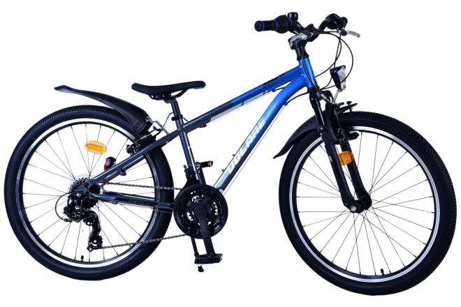Vélo enfant Volare XC Race - 24 pouces - 21 vitesses - Bleu/Gris
