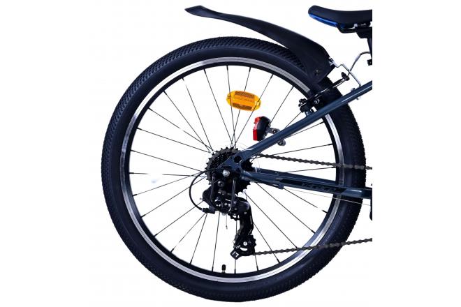Vélo enfant Volare XC Race - 24 pouces - 21 vitesses - Bleu/Gris