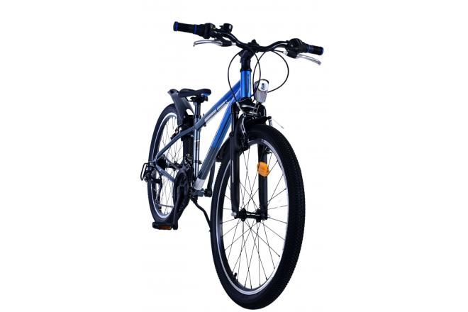 Vélo enfant Volare XC Race - 24 pouces - 21 vitesses - Bleu/Gris