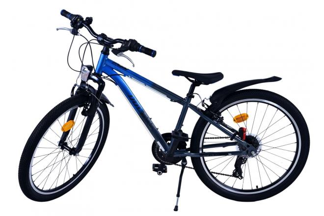 Vélo enfant Volare XC Race - 24 pouces - 21 vitesses - Bleu/Gris